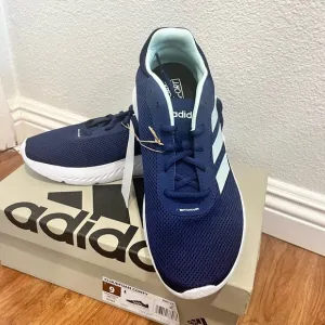 Adidas Blue and White Athletic Sneakers Lightweight Design