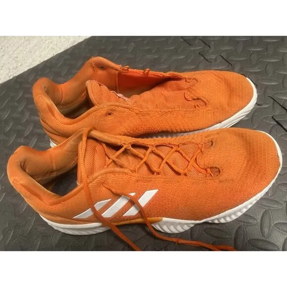 Adidas‎ Bounce Basketball Shoes 600001 2018 Orange Mens 12.5 Vintage AH2671