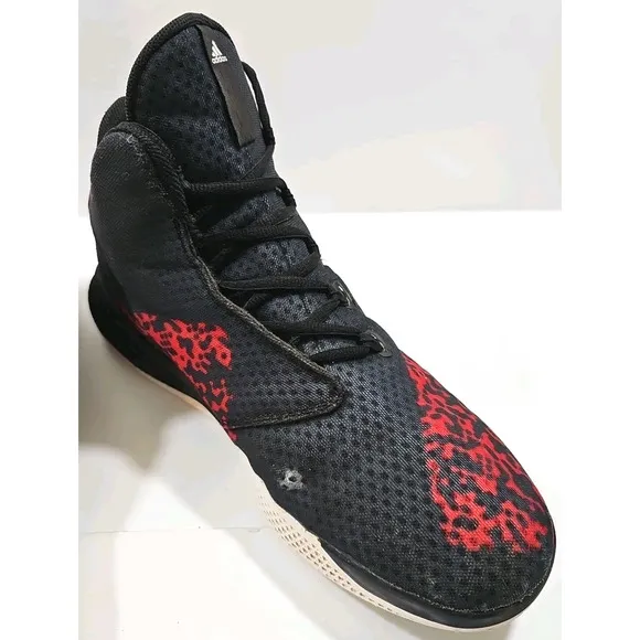ADIDAS BOUNCE MEN'S BASKETBALL SHOES RED AND BLACK SIZE 12.5 US