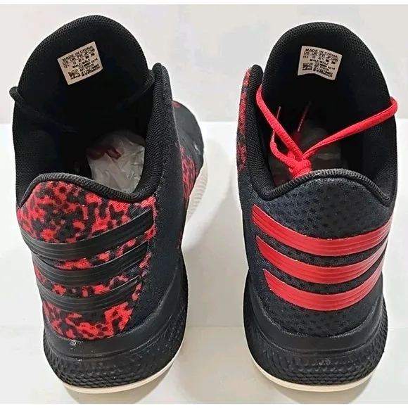 ADIDAS BOUNCE MEN'S BASKETBALL SHOES RED AND BLACK SIZE 12.5 US