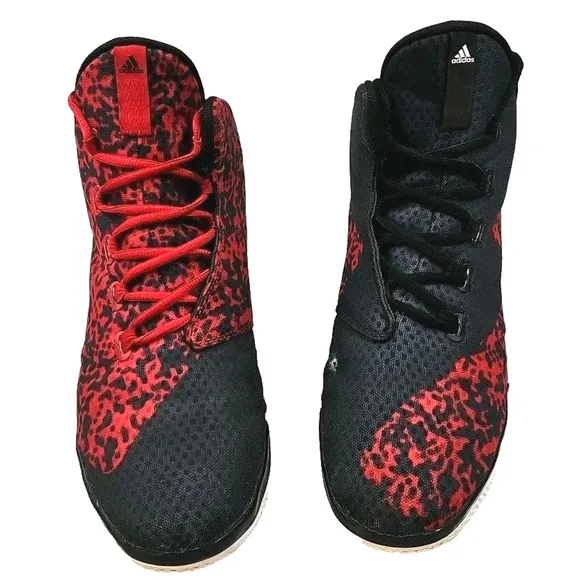 ADIDAS BOUNCE MEN'S BASKETBALL SHOES RED AND BLACK SIZE 12.5 US