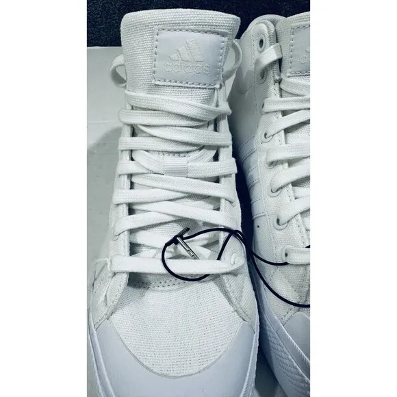 Adidas Bravada 2.0 MID High Top Platform White Skateboarding Shoes Size 8.5