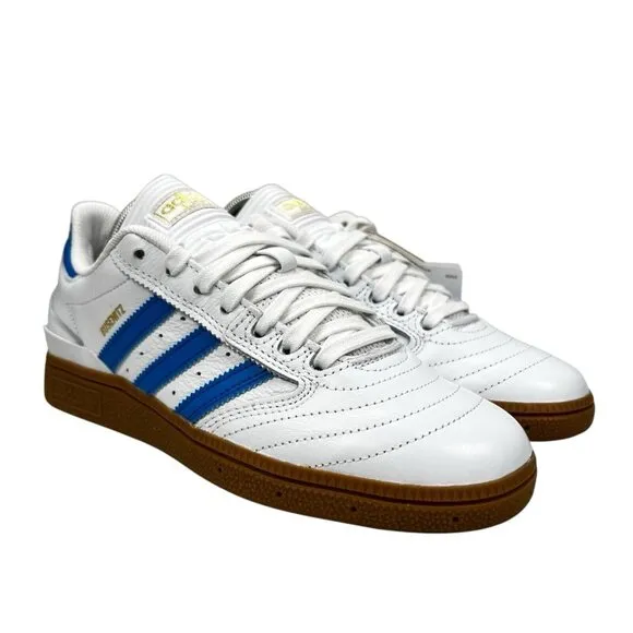 Adidas Busenitz Cloud White Blue Bird Gold Shoes IE3101 Men's Sizes 7 - 7.5