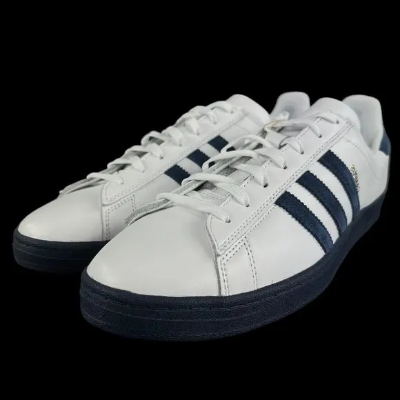 Adidas Campus ADV Mirrored Lines White Navy Blue Shoes HP9104 Men's Sizes 7 - 14