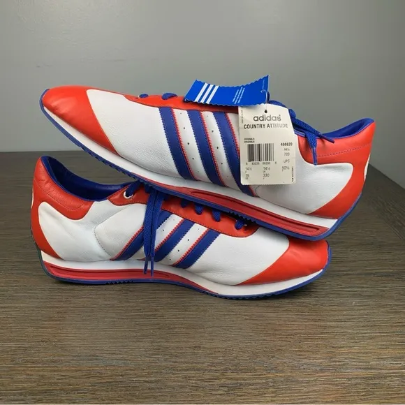 Adidas Country Attitude Dominican Republic 2006 Sz 15 Red White Blue Sneakers
