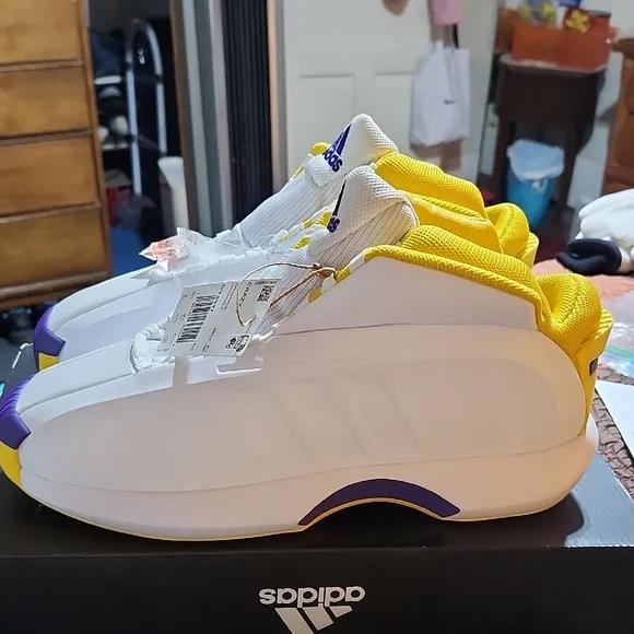 Adidas Crazy 1 Kobe Bryant Lakers Colorway Basketball Shoes Mens Size 9