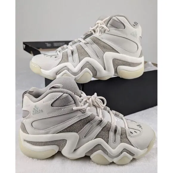 Adidas Crazy 8 Shoes Mens 9.5 Womens‎ 10.5 Off White Sesame NIB