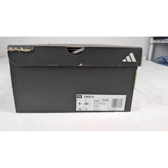 Adidas Crazy 8 Shoes Mens 9.5 Womens‎ 10.5 Off White Sesame NIB