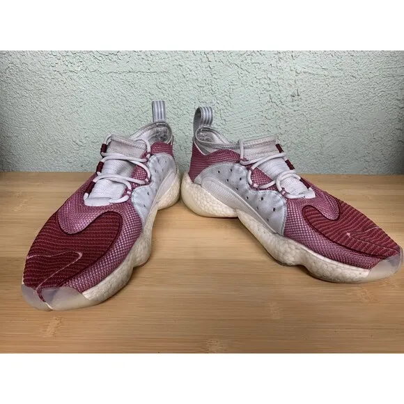 Adidas Crazy BYW II Shoes Mens Size 10 Boost Low Trace Maroon Lace