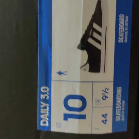 adidas Daily 3.0 Men's Skate Shoes Size 10Color Black/White/black Durable upp