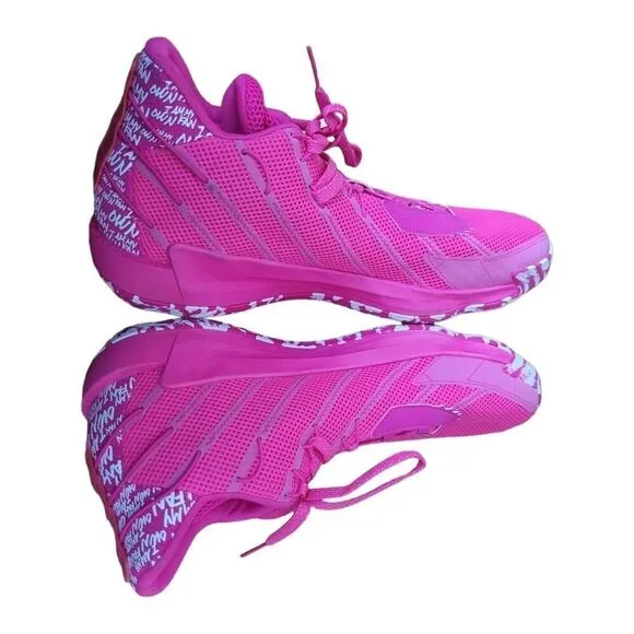 Adidas Dame 7 I Am My Own Fan Team Shock Pink Sneaker Shoe ART FY9359 SZ 17