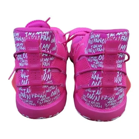 Adidas Dame 7 I Am My Own Fan Team Shock Pink Sneaker Shoe ART FY9359 SZ 17