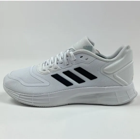 Adidas Duramo 10 Mens White Black Low Top Running Shoes Sneakers GW8348