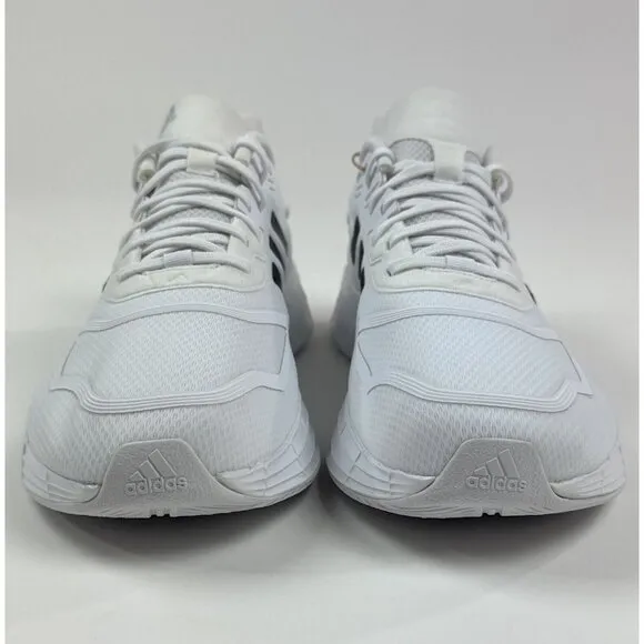 Adidas Duramo 10 Mens White Black Low Top Running Shoes Sneakers GW8348