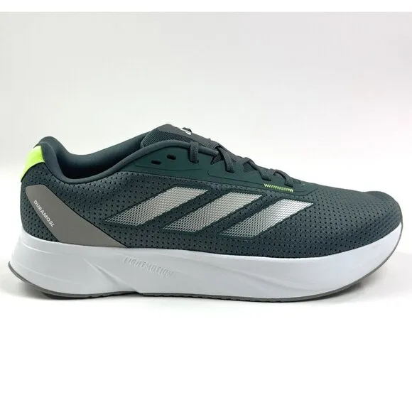 Adidas Duramo SL Mens Size 12 Green White Low Top Running Shoes Sneakers IF3886