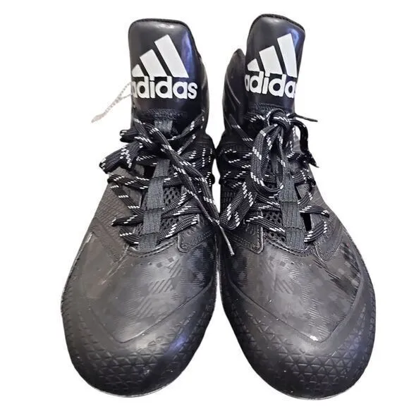 Adidas Football Cleats High-Top Black Athletic Shoes Freak Carbon Men Size US 11