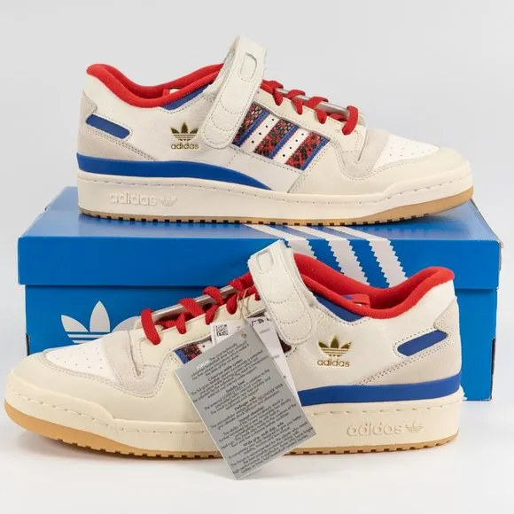 Adidas Forum 84 Low 'Off White Scarlet Snakeskin' GV9606 size 11.5