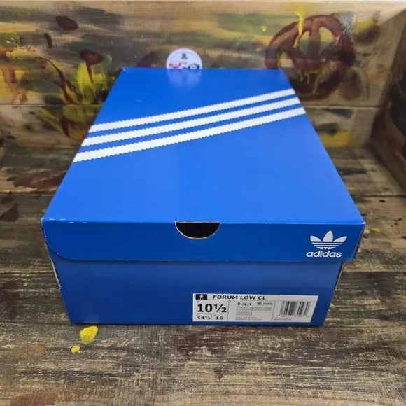 Adidas Forum Low CL Mens Sportswear Shoes‎ White IH7831 NEW Sz 10.5
