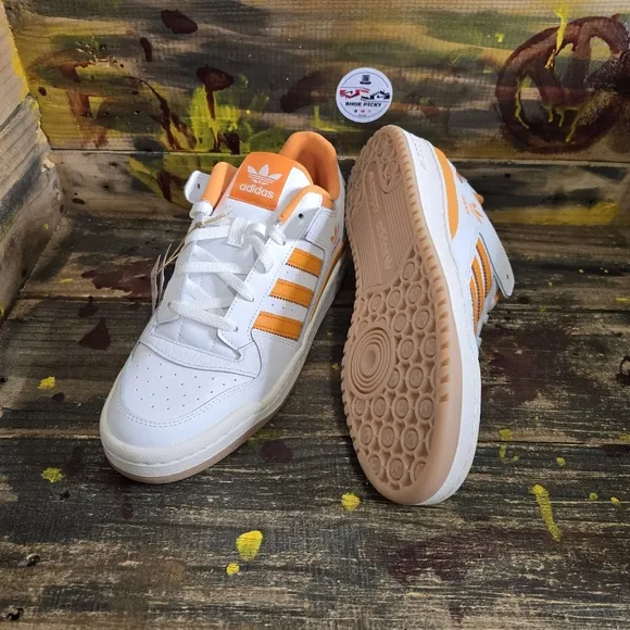 Adidas Forum Low CL Mens Sportswear Shoes‎ White IH7831 NEW Sz 10.5