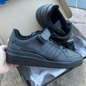 Adidas Forum Low Triple Black Men's Athletic Shoes GV9766