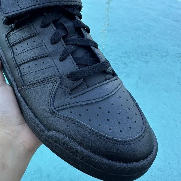 Adidas Forum Low Triple Black Men's Athletic Shoes GV9766