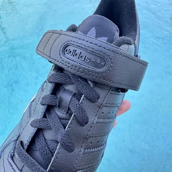 Adidas Forum Low Triple Black Men's Athletic Shoes GV9766