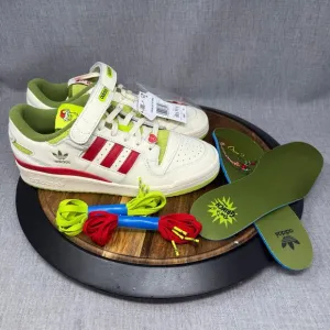 adidas Forum Low x Grinch Men's Size 10.5 Shoes White Green Red ID3512