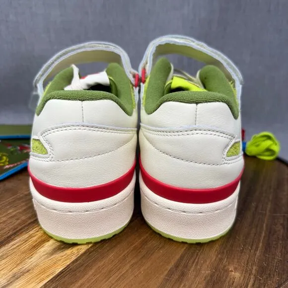 adidas Forum Low x Grinch Men's Size 10.5 Shoes White Green Red ID3512