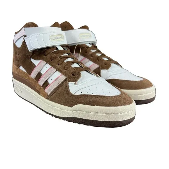 Adidas Forum Mid Chocolate To My Strawberry Brown Shoes GY6802 Men's Sz 9 - 11.5