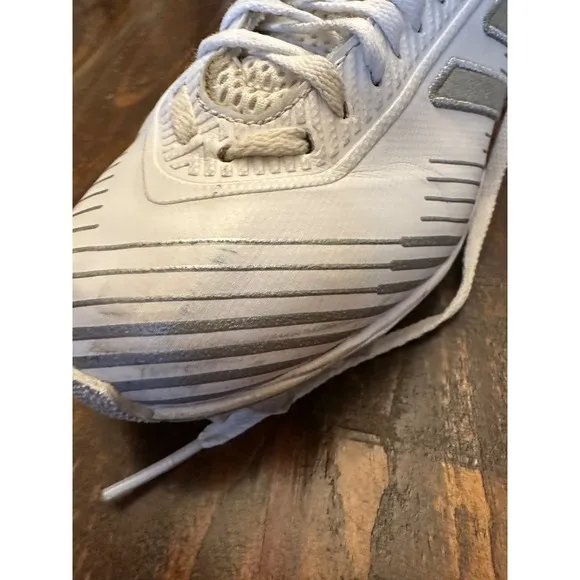 Adidas® Freak MD 20 Football Cleats White &amp; Metallic Silver Size 8.5 FW3576