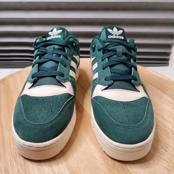 Adidas green Rivalry Low Shoes mens 10