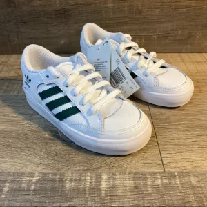 Adidas Hardcourt Low Infants ‘White Pine Green’