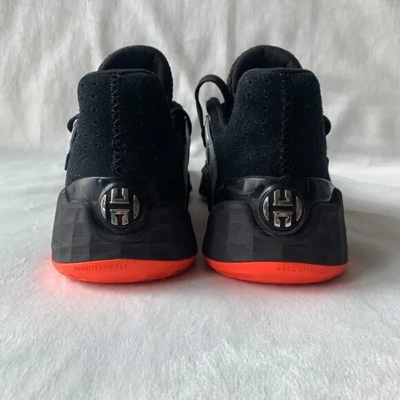 adidas‎ Harden Vol. 4 Mens 7.5 Black Red Blue Basketball Shoes Sneakers Low Top