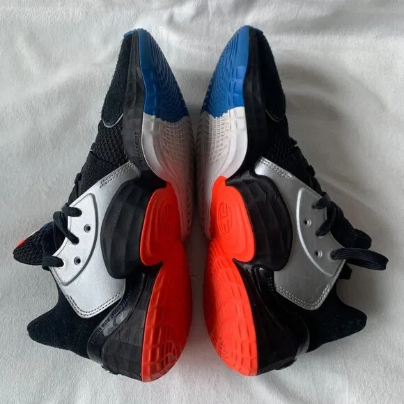 adidas‎ Harden Vol. 4 Mens 7.5 Black Red Blue Basketball Shoes Sneakers Low Top