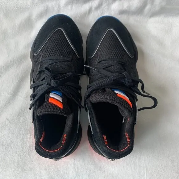 adidas‎ Harden Vol. 4 Mens 7.5 Black Red Blue Basketball Shoes Sneakers Low Top