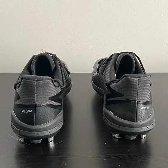 Adidas Icon 7 Baseball Shoes Metal Cleats Black Low Top Mens SIze 14