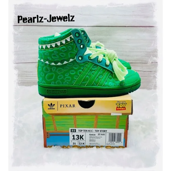 Adidas Kids Boys Top Ten Hi C Toy Story REX FZ4535 Shoes SIZE 13K New W Box