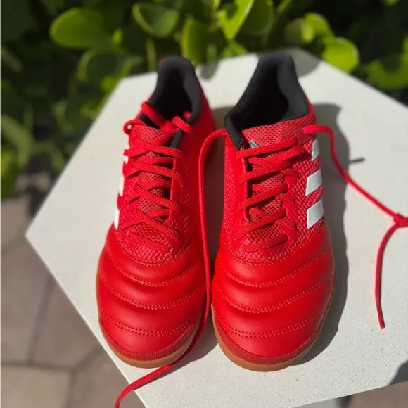 Adidas Kids Red Soccer Shoes