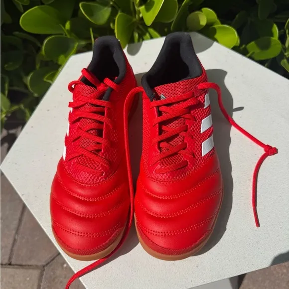Adidas Kids Red Soccer Shoes