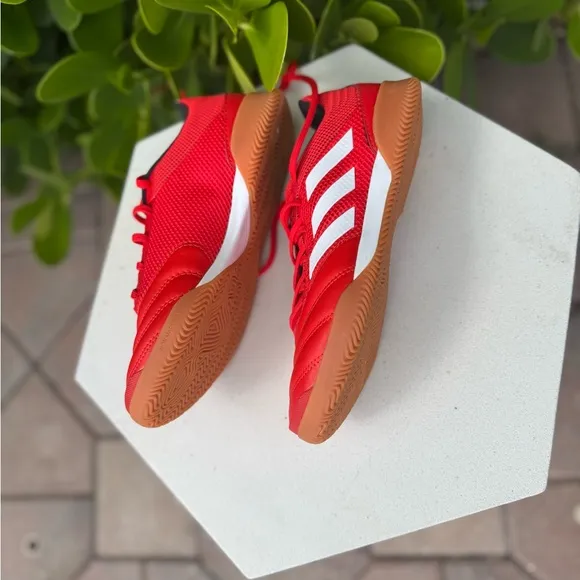Adidas Kids Red Soccer Shoes