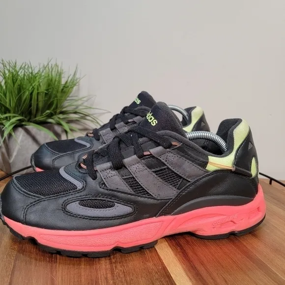 ADIDAS LXCON 94 Core Black/Grey Six/ Solar Red Sneakers Athletic shoes Size 10