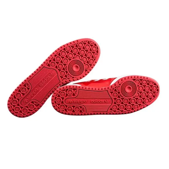 Adidas Men's Forum Low CL Scarlet Red White Shoes HQ1495 Sizes 9 - 13