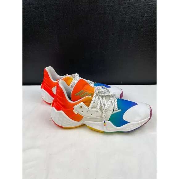 Adidas Men's Harden Vol#4 Men's White Multicolor Sneakers/Shoes Size 12 SKU 4504