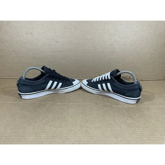 Adidas Mens Originals Nizza CQ2332 Black Casual Low Top Shoes Sneakers Size 7