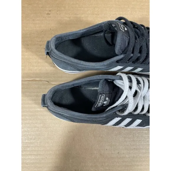 Adidas Mens Originals Nizza CQ2332 Black Casual Low Top Shoes Sneakers Size 7
