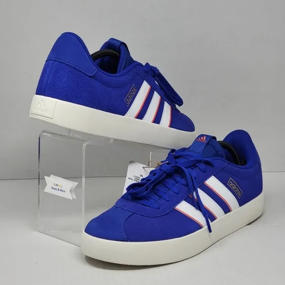 Adidas Mens Size 12 Neo VL Court 3.0 Skateboarding Low Top Shoes Blue ID6283 New