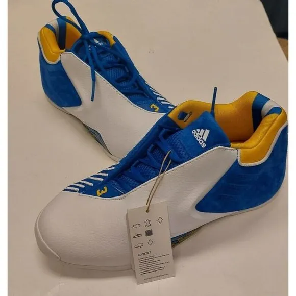 Adidas Mens Size 8 TMAC 3 Restomod Auburndale High School White Basketball Shoes