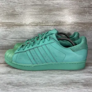 Adidas Men's Superstar Adicolor Reflective Shock Mint Sneakers Size 10.5