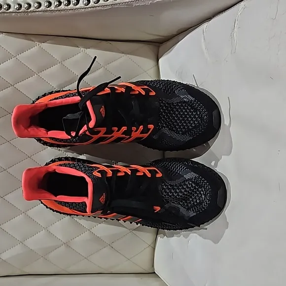Adidas MEN'S ULTRA 4D 5.0 RUNNING SHOES ORANGE BLACK G58159 LOW TOP 11 . 1/2