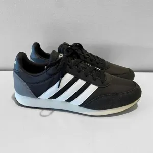 Adidas Mens V Racer 2.0 Sneakers Shoes Black BC0106 7.5